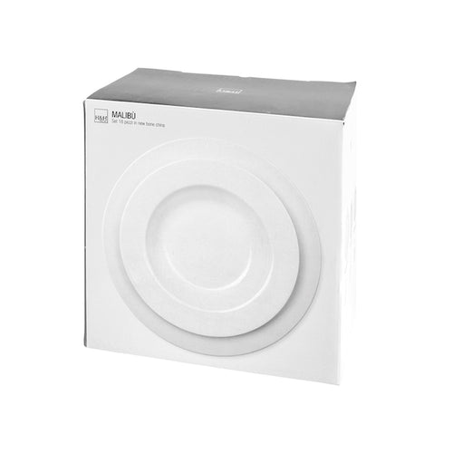 H&H Malibù Servizio Piatti In Porcellana - Set 18 Pz