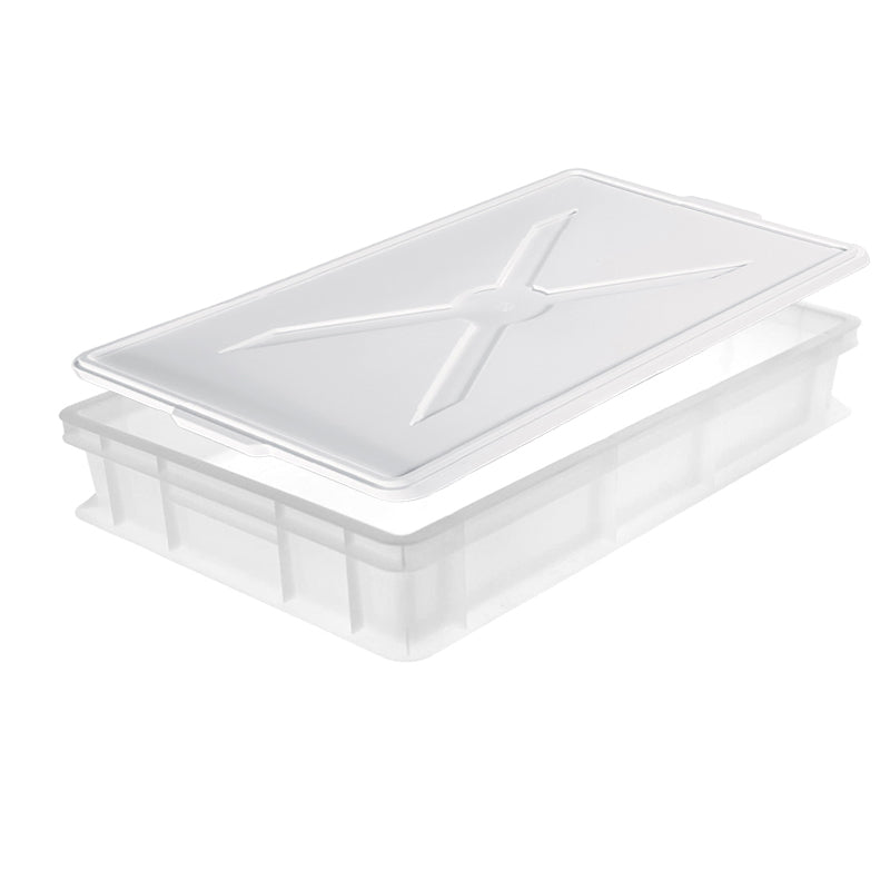 30 X 40 X H10 Cm Giganplast Cassetta Portaimpasto Rettangolare In Plastica Con Coperchio