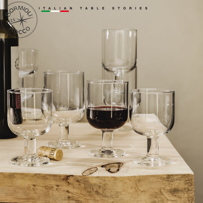 28 Cl Bormioli Rocco Hosteria Calice Vino Rosso In Vetro Temperato Set 6 Pezzi