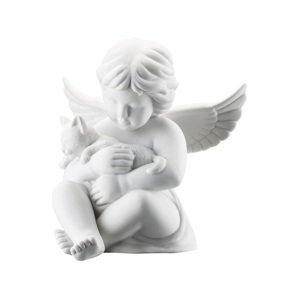 Rosenthal Angels Angelo Con Gatto In Porcellana