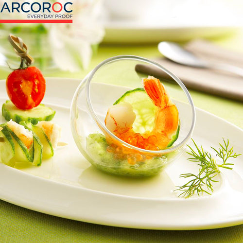 4 Cl Arcoroc Versatile Coppa Gelato In Vetro Set 12 Pezzi