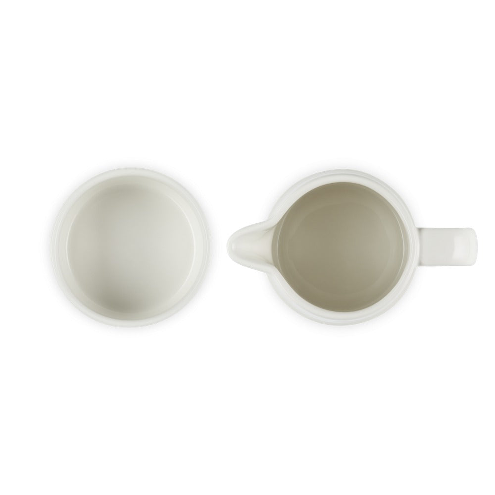 Le Creuset Evolution Set Latte & Zucchero Lattiera 30 cl con Barattolo Zucchero In Gres Vetrificato Set 2 Pz