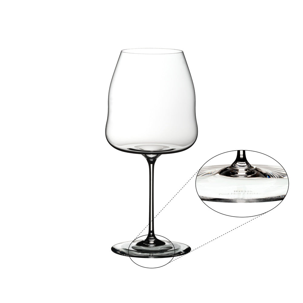 95 cl - Riedel Winewings Calice Vino Rosso Pinot Noir - Nebbiolo In Vetro - Set 2 Pz