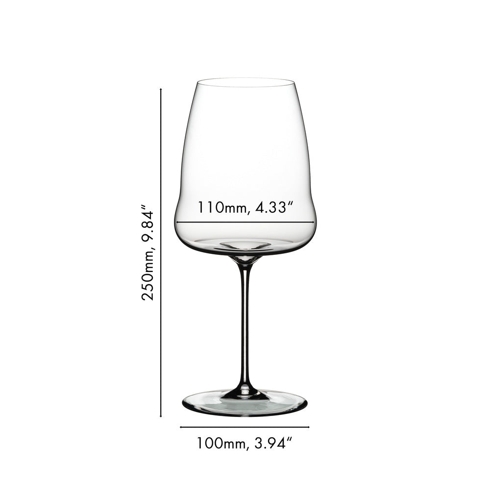 86.5 cl - Riedel Winewings Calice Vino Rosso Syrah-Shiraz In Vetro - Set 2 Pz
