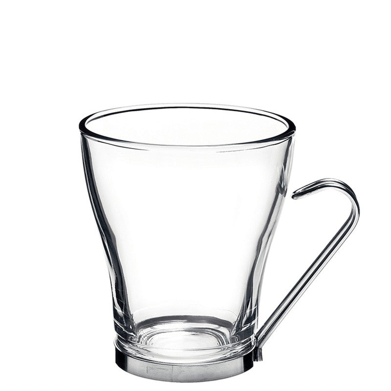 22 Cl Bormioli Rocco Oslo Tazza Cappuccino In Vetro Temperato Set 6 Pezzi