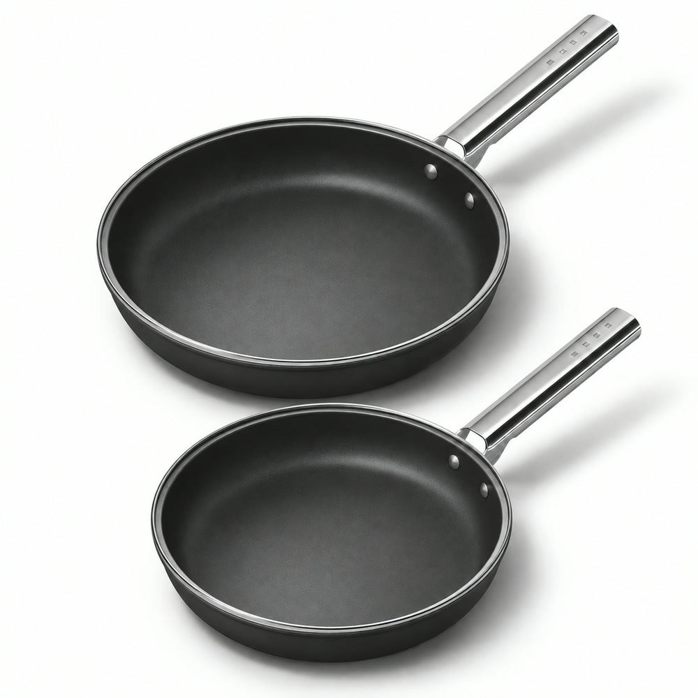 24-28 cm - Cookware Set de Sartenes Bajas de Aluminio con Revestimiento Cerámico - Set de 2