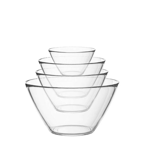 Basic Ensaladera De Vidrio - Set 4 Pz