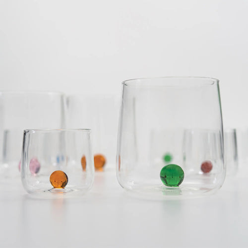 44 cl - Bilia Bicchiere Acqua Bilia Colorata in Vetro Borosilicato - Set 6 Pezzi