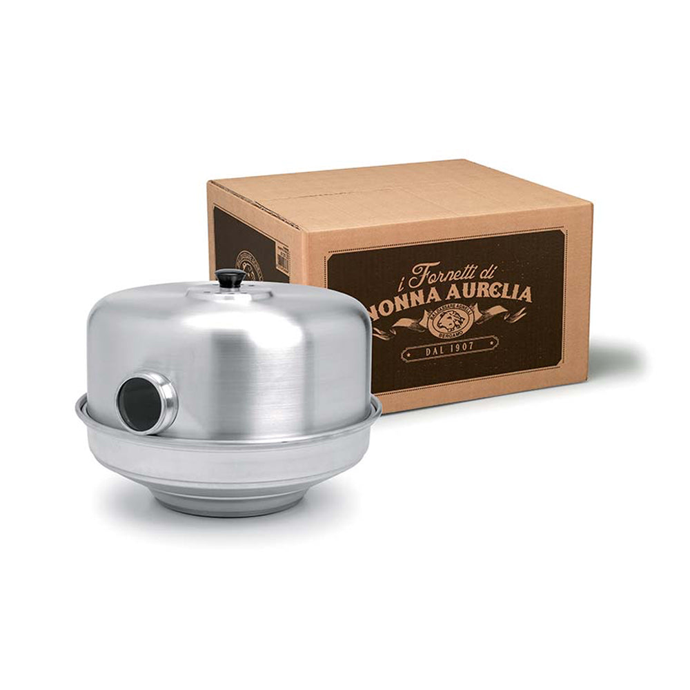 Agnelli Nonna Aurelia Horno Estense en Aluminio Difusor de Llama y Moldes de Tarta Incluidos