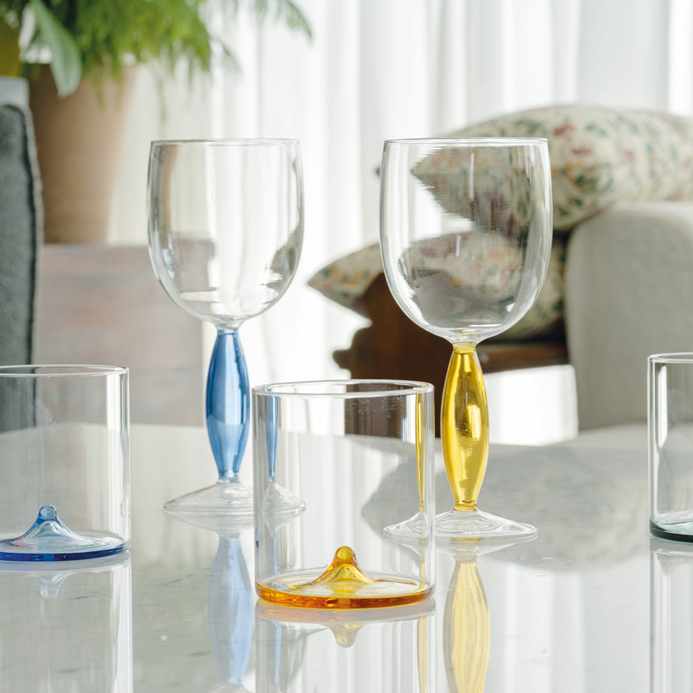 27 cl - Zafferano Dorici Calice Vino Bianco In Vetro Set 4 Pz