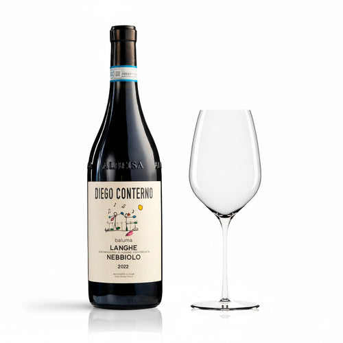 Conterno Diego Baluma Langhe DOC 2022 + Set 6 Copas Vino Tinto Fino 54.5 cl