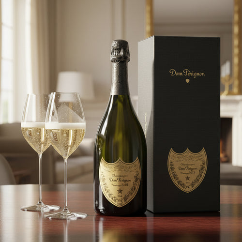 Dom Pérignon 2013 Estuchado + 2 Copas Riedel Superleggero Flute