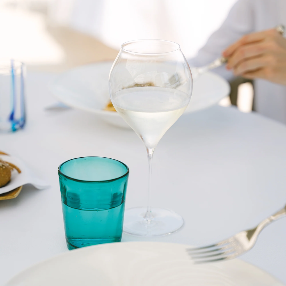 32 cl - Bei Bicchiere Acqua in Vetro Soffiato - Set 6 Pezzi