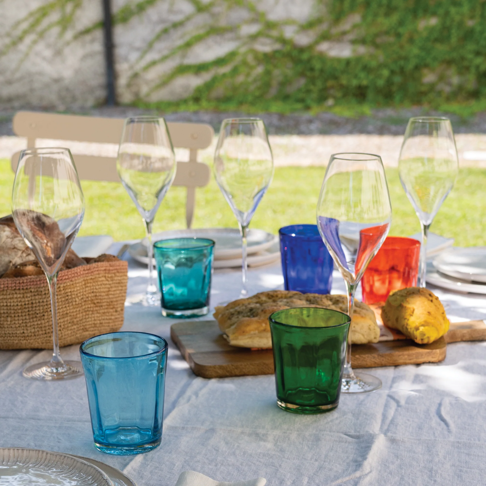 32 cl - Bei Bicchiere Acqua in Vetro Soffiato - Set 6 Pezzi