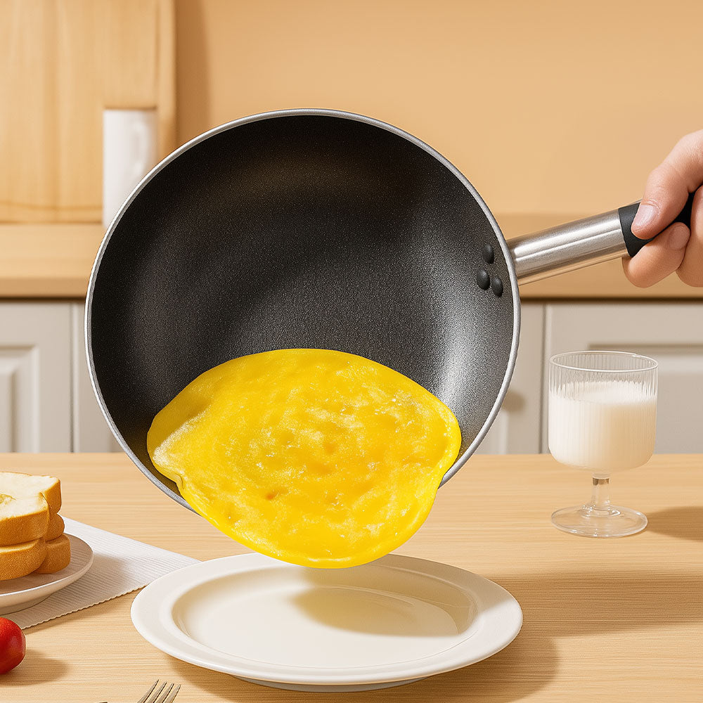 SharkSkin Hoge Uitlopende Kookpot In Aluminium Antiaanbaklaag Inductie Met 2 Handvatten Roestvrij Staal
