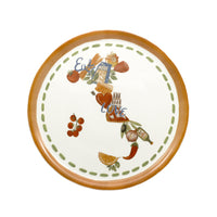 33 cm - Saturnia Pizza Handmade Piatto Pizza 3 Decori In Porcellana Set 6 Pz