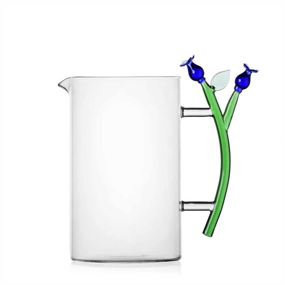 1.5 Litri - Ichendorf Botanica Lavanda Caraffa Acqua Effetto Ottico In Vetro Borosilicato