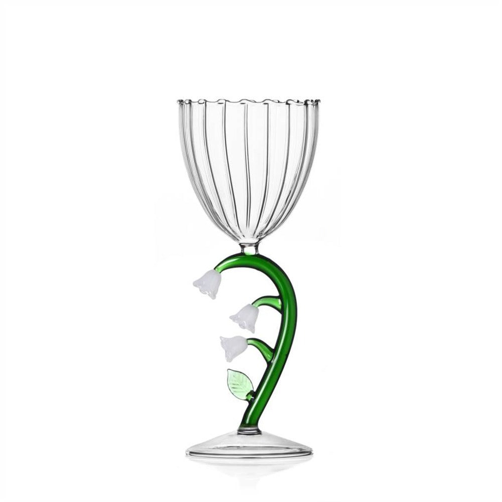 28 cl - Ichendorf Botanica Fiore Calice Multiuso Effetto Ottico In Vetro Borosilicato