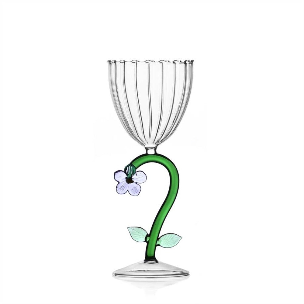28 cl - Ichendorf Botanica Fiore Calice Multiuso Effetto Ottico In Vetro Borosilicato