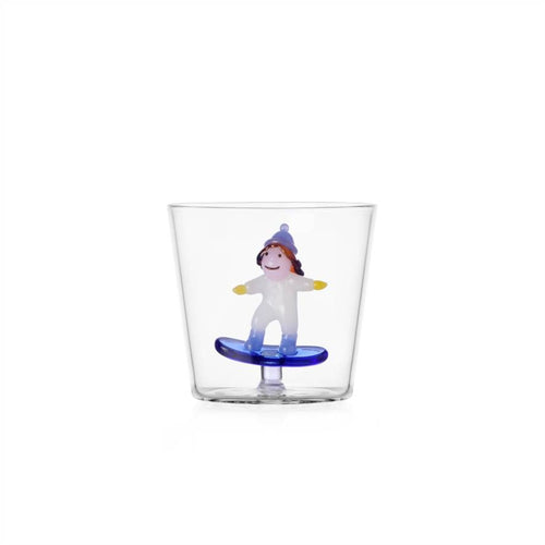 30 cl - Ichendorf Snow Games Bicchiere Acqua Tumbler In Vetro Borosilicato
