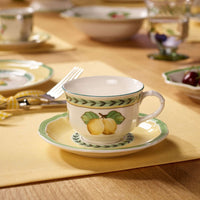 14.5 cm - Villeroy & Boch French Garden Fleurence Piattino Tazza Caffè-Tè In Porcellana Premium - Set 6 Pz