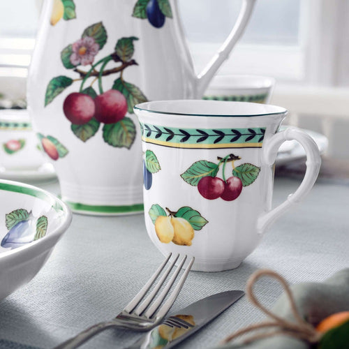38 cl - Villeroy & Boch French Garden Fleurence Jumbo Tazza Mug In Porcellana Premium - Set 6 Pz
