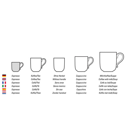 7 cl - Villeroy & Boch Vieux Luxembourg Tazzina Caffè In Porcellana Premium - Set 6 Pz