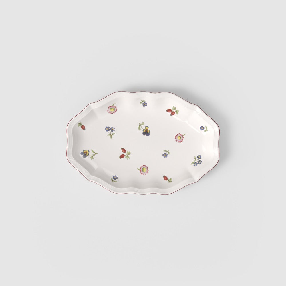 24 cm - Villeroy & Boch Petite Fleur Raviera Piatto Da Portata Ovale In Porcellana Premium