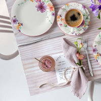 16.7 cm - Villeroy & Boch Mariefleur Basic Piattino Tazza Tè In Porcellana Premium - Set 6 Pz