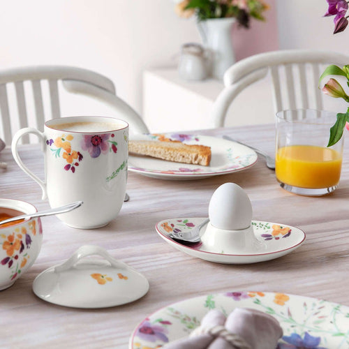 15.3x11.3 cm - Villeroy & Boch Mariefleur Basic Portauvo In Porcellana Premium - Set 4 Pz