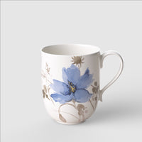 37 cl - Villeroy & Boch Mariefleur Gris Basic Tazza Mug In Porcellana Premium - Set 6 Pz