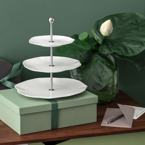 27.2 cm - Villeroy & Boch Pura Alzata Dolci In Porcellana Premium