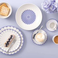 11.7 cm - Villeroy & Boch Fleur Piattino Tazzina Caffè In Porcellana Premium Set 6 Pz