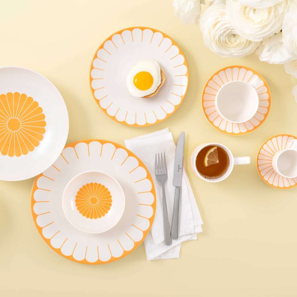 16 cl - Villeroy & Boch Fleur Tazza Tè In Porcellana Premium Set 6 Pz