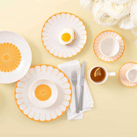 11.7 cm - Villeroy & Boch Fleur Piattino Tazzina Caffè In Porcellana Premium Set 6 Pz