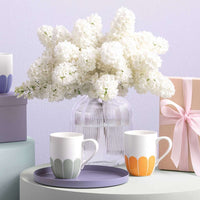 29 cl - Villeroy & Boch Fleur Tazza Cappuccino In Porcellana Premium Set 6 Pz