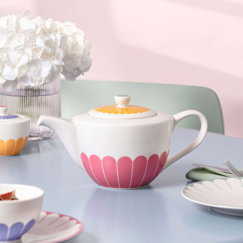 1.2 L - Villeroy & Boch Fleur Teiera In Porcellana Premium