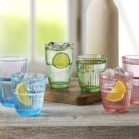 38 cl - Barshine Verre À Cocktail en Verre Trempé - Ensemble 6 Pcs