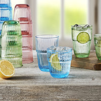 38 cl - Barshine Verre À Cocktail en Verre Trempé - Ensemble 6 Pcs