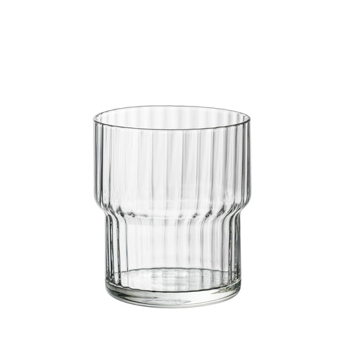 39 cl - Bormioli Rocco Exclusiva DOF Bicchiere Whisky Impilabile In Vetro - Set 12 Pz