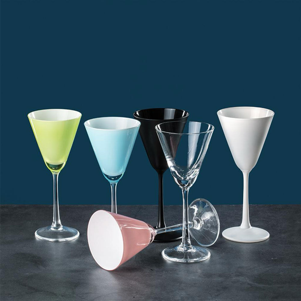 9 cl - Crystalex Bohemia Pralines Calice Martini Espresso In Vetro Set 4 Pz