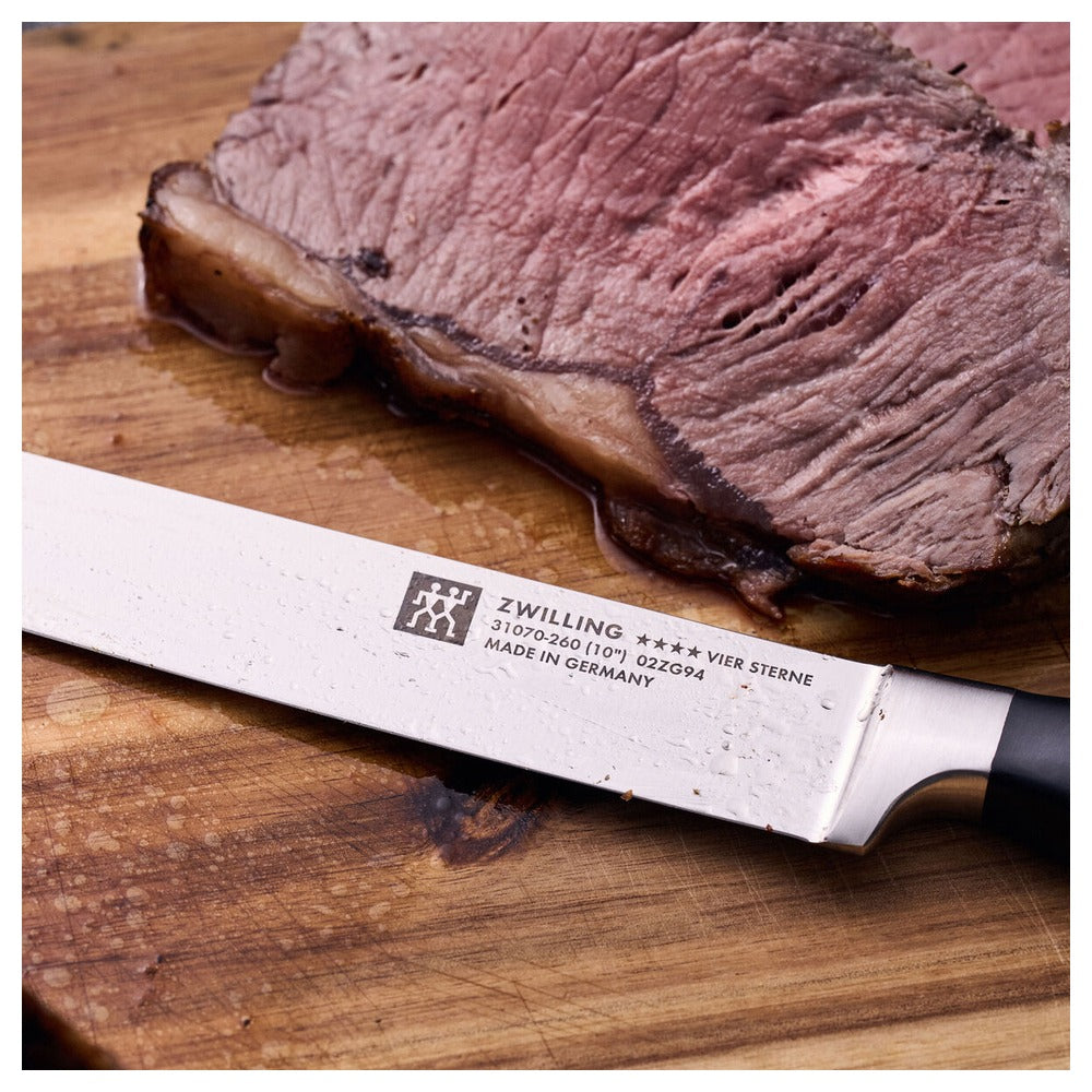 26 cm - Zwilling 4 Stars Coltello Carne Liscio In Acciaio Inox