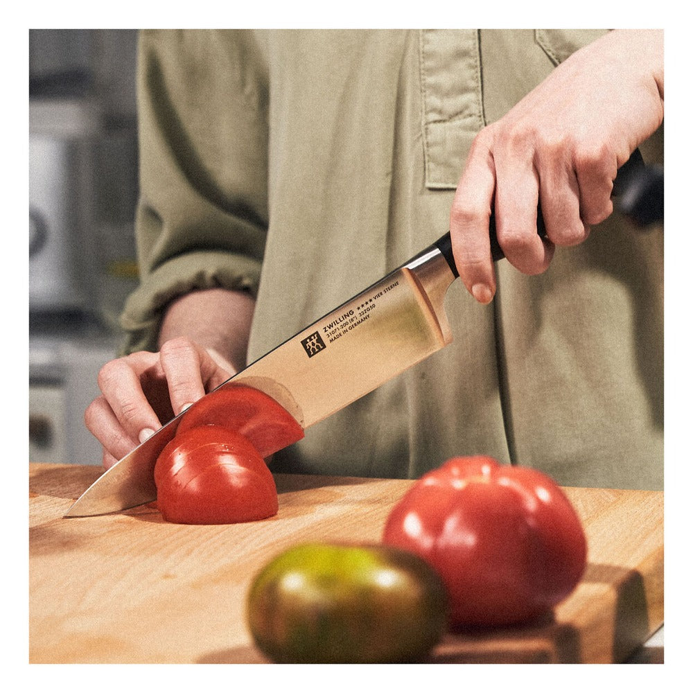 20 cm - Zwilling 4 Stars Coltello Chef In Acciaio Inox
