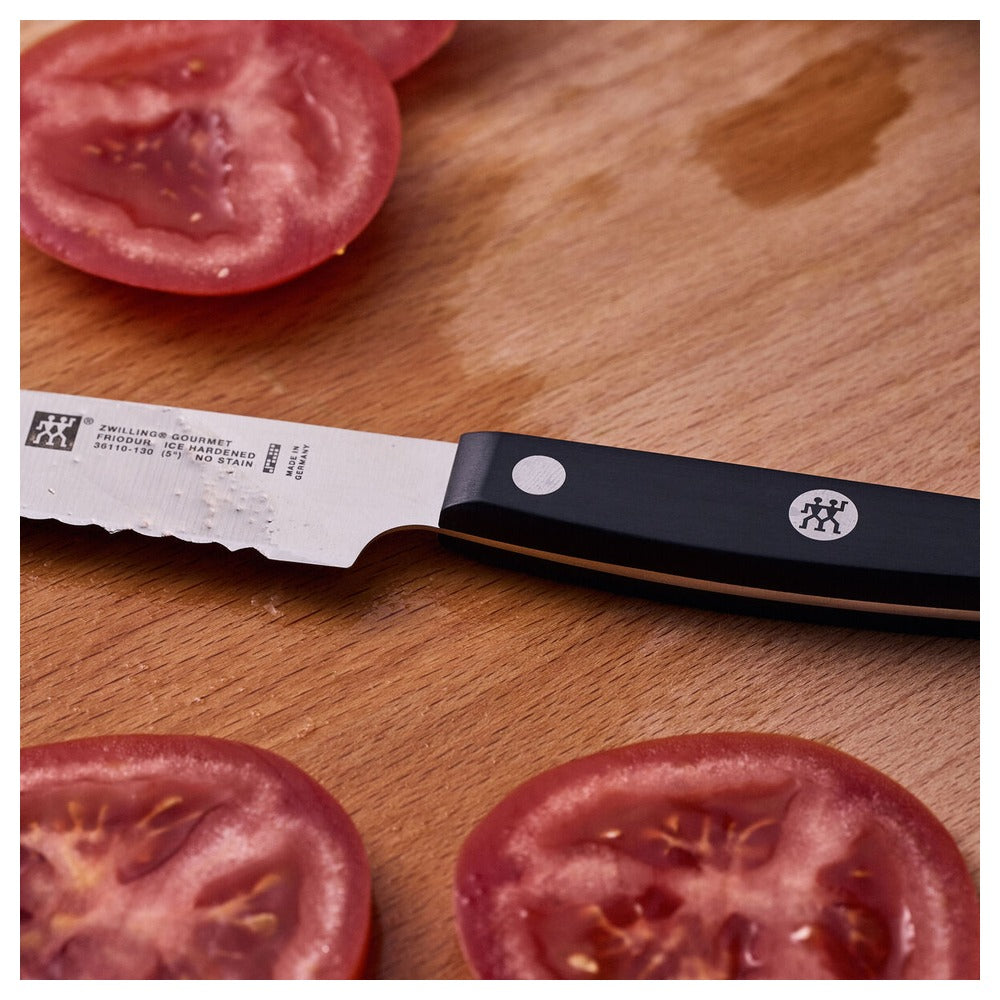 13 cm - Zwilling Gourmet Coltello Universale Seghettato In Acciaio Inox