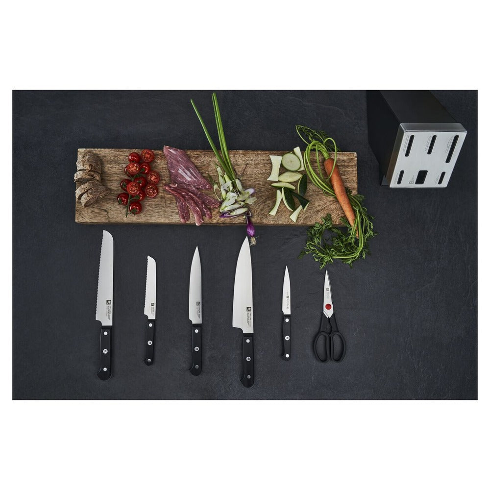 Zwilling Gourmet Set Coltelli Con Ceppo In Acciaio Inox - Set 7 Pz