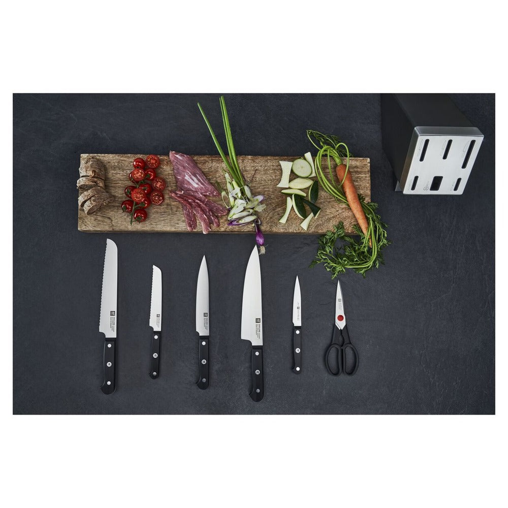 Zwilling Gourmet Set Coltelli Con Ceppo In Acciaio Inox - Set 7 Pz