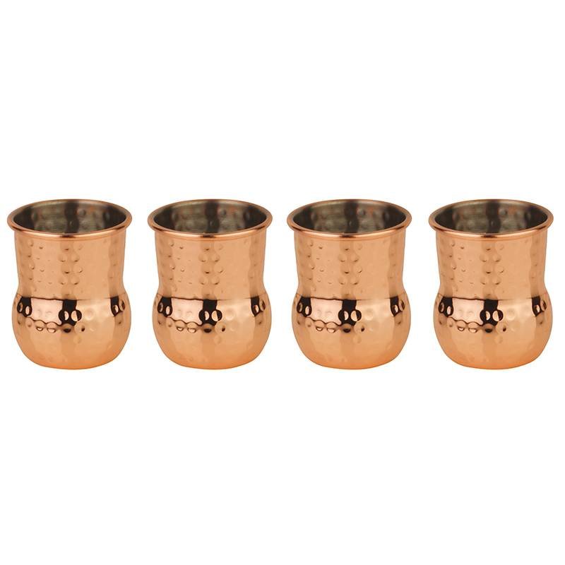 6 Cl Paderno Mug Julep Vaso Cóctel En Acero Inoxidable Set de 4 Piezas
