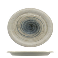 Saturnia Giotto Around Piatto Piano Ovale In Porcellana Set 6 Pz