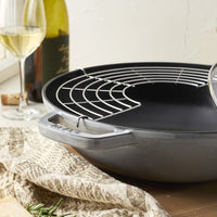 30 cm - Staub Specialities Wok Con Coperchio Rotondo In Ghisa