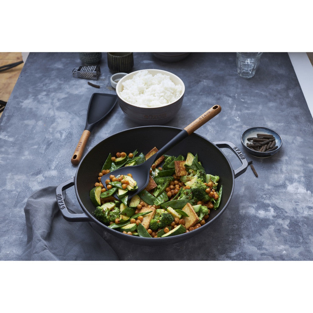 30 cm - Staub Specialities Wok Con Coperchio Rotondo In Ghisa